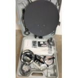 Philex Vision Satellite Finder and Compass in grey plastic carrying case (saleroom location S1 QA10