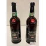 Two bottles of Taylor's late bottled 4XX Vintage Reserve Port - 1971 (one bottled 1976 and one