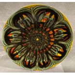 Poole Pottery 42cm charger Delphis pattern by Angela Wyburgh,