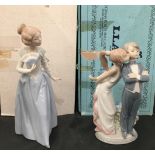 Two Nao by Lladro figurines with boxes,