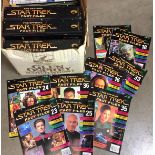 Box containing collection of the part works The Official Star Trek Fact Files (saleroom location S1