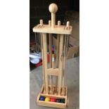 Croquet set in a wooden,