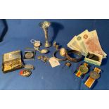 Contents to box - a pocket watch (not working), a five-shilling coin (boxed),