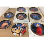 Eight Hamilton Collection Star Trek 25th Anniversary plates (five with boxes) (saleroom location S3