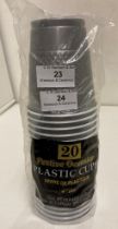 1000 Festive Occasion 12oz plastic cups (50 packs of 20) (saleroom location: Z06)
