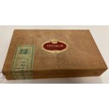 A wood box containing twenty-five Criterion No 3 cigars (saleroom location: S3GC1)
