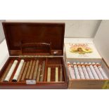 A box containing seventeen La Aurora Sublimes Cigars and a box containing thirteen assorted cigars