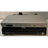 Panasonic DVD/CD player DVD-S27 and a Panasonic SQPB DVD VHS combi complete with remote (saleroom