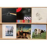 Six Pink Floyd LPs - 'Dark Side of The Moon', 'Wish You Were Here', 'Animals', Atom Heart Mother',