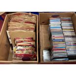 Contents to two boxes - approximately eighty five assorted CDs, easy listening,