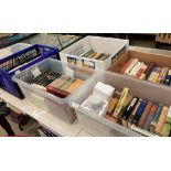 Contents to six boxes and crates - approximately 150 mainly hardback and paperback novels including