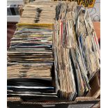 Contents to box - approximately 250 45rpm singles - mainly 1970s/1980s - all genres from that era