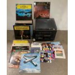 Panasonic SG-DI5L Hi-Fi system and 50 assorted 12" records - mainly classical music (saleroom
