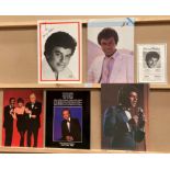 Johnny Mathis signed concert programme and four other concert programmes - Johnny Mathis,