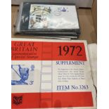 Contents to lid - Post Office First Day Covers circa 1964-1978 including '50th Anniversary Granting