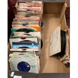 Contents to box - 45rpm singles mainly 1960s some 1950s/1970s, etc - artists including Brenda Lee,