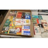 Contents to tray - mainly sporting ephemera programmes including Rugby League including Eddie