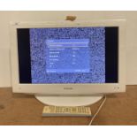 Toshiba 22" LCD TV/DVD combination TV in white,