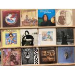 Twelve mainly American Rock/Blues LP albums - Santana 'Abraxa' and 'Santana', Blood,
