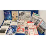 Eighty-five rugby league programmes featuring Castleford, mainly away fixtures circa 1960s-2000s,