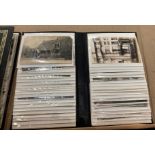 Two albums containing 160 postcards - mainly building related (saleroom location: S3 T7)