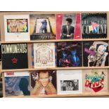 Twelve assorted LPs, mainly New Wave 1980s,