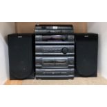 Sony compact Hi-Fi stereo music system model: LBT-N300 including CD, double cassette deck, amp,