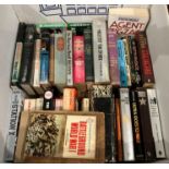 Contents to box - thirty-eight books relating to warfare and intelligence warfare including
