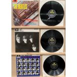 Three Beatles LPs - 'Please Please Me', on EMI Parlophone PMC 1202,