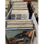 Contents to two boxes - approximately 120 assorted LPs - Easy Listening, Compilations, Comedy,