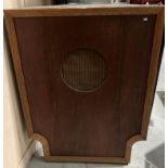 Vintage large Wharfedale W15/C5 corner speaker in teak frame,