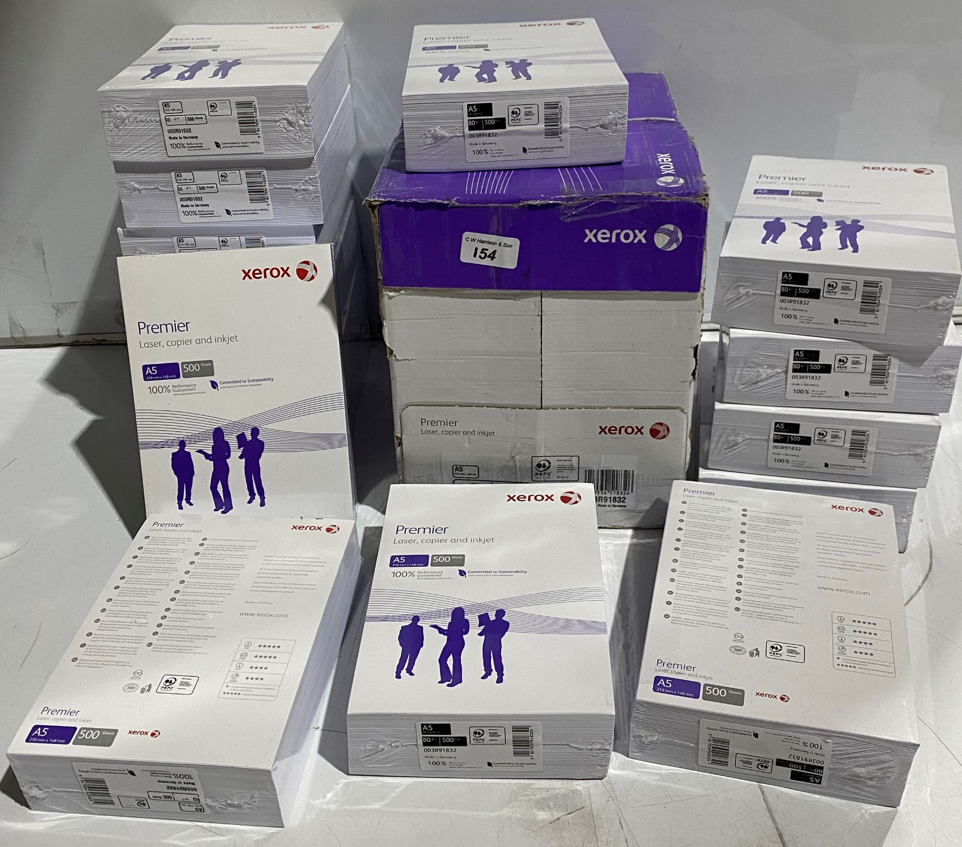 25 x reams 500 sheets each Xerox A5 80g laser inkjet copier paper