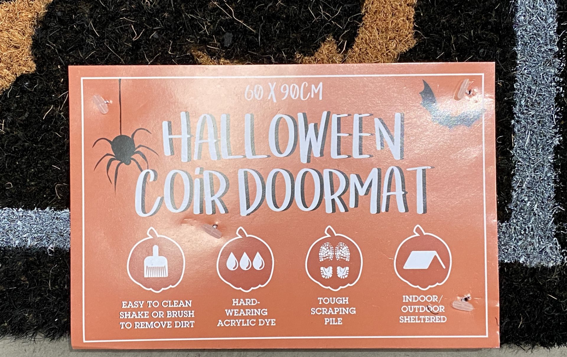 20 Happy Halloween premium coir extra large doormats - 60cm x 90cm (Saleroom location: ROT) - Image 2 of 2