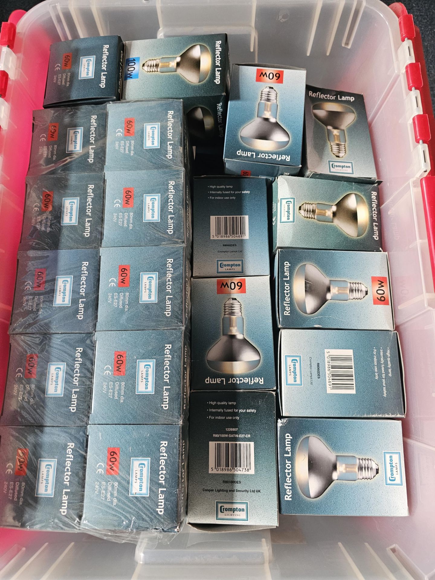 JOB LOT OF 60W REFLECTOR BULBS/LAMPS