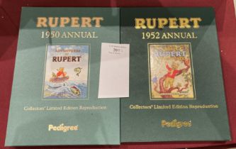 Two Pedigree Collectors Limited Edition Reproduction Rupert Annuals from the originals,