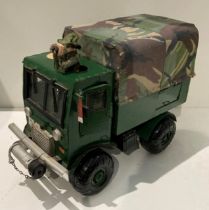 Handmade wood and metal military ATV vehicle 45cm L x 25cm W x 32cm H (saleroom location: S1 T1)