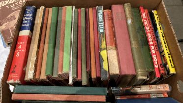 Contents to box - approximately thirty-five children's annuals,