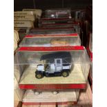 Sixteen Matchbox Models of Yesteryear diecast vehicles including a 1907 Unic Taxi,