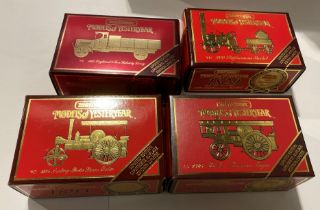 Four limited edition Matchbox Models of Yesteryear including 1829 Stephensons Rocket,