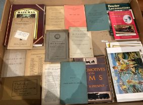 An interesting collection of books and pamphlets - railway,