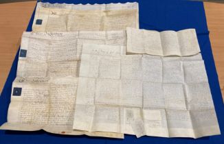 Five indentures from the reign of George III (saleroom location: S3 counter)