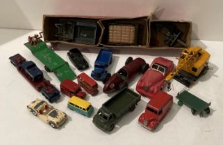 Contents to shelf - sixteen assorted diecast model vehicles including Scalextrix Ferrari 4.