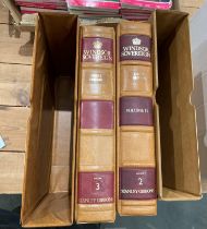 Two Stanley Gibbons Windsor Sovereign stamp albums with protective covers - Volumes II and III,