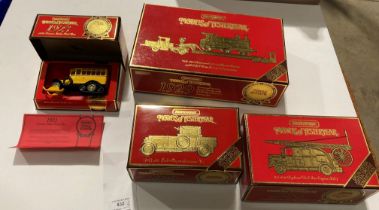 Four special edition Matchbox Models of Yesteryear including 1923 limited edition Scania-Vabis Bost