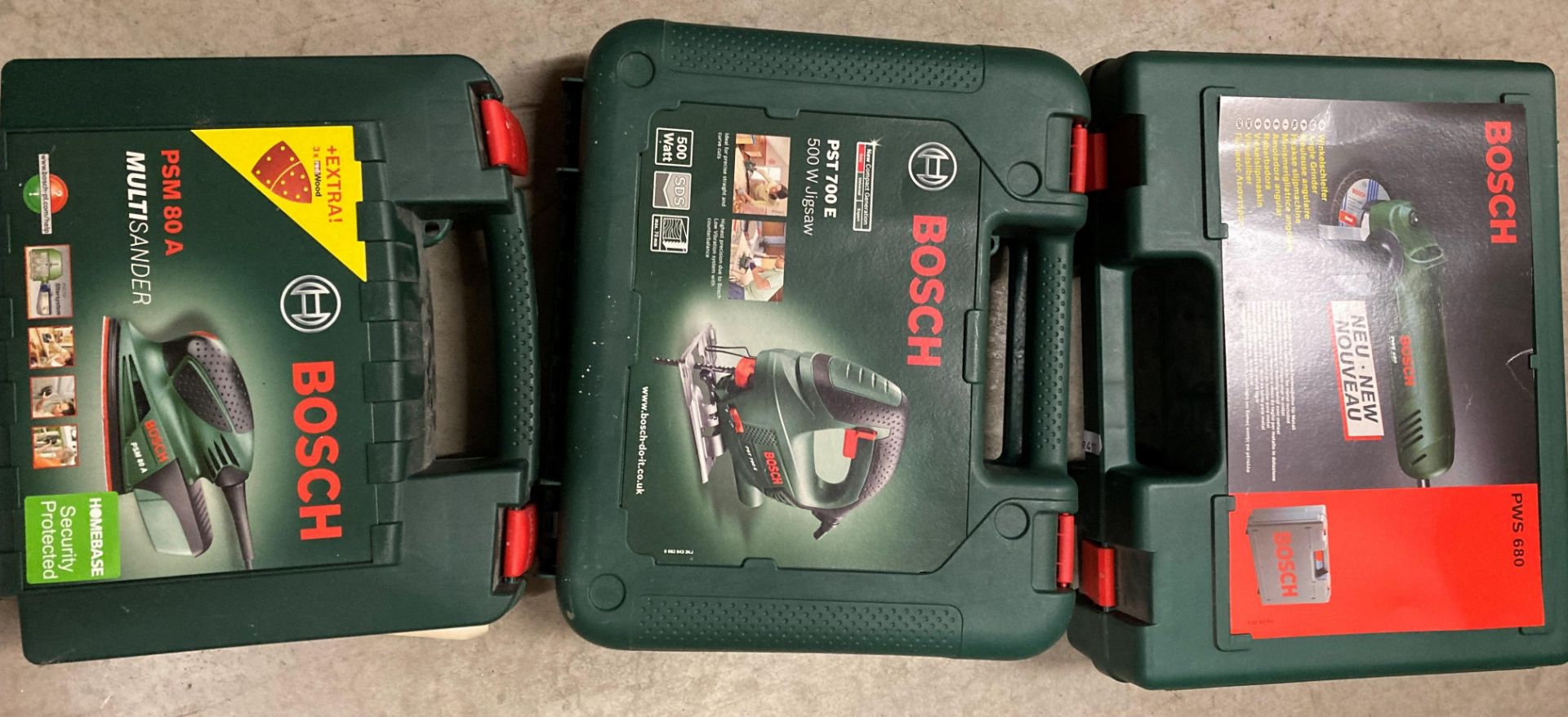 3 x assorted Bosch hand tools including a PST 700R jigsaw (240v), - Image 2 of 2