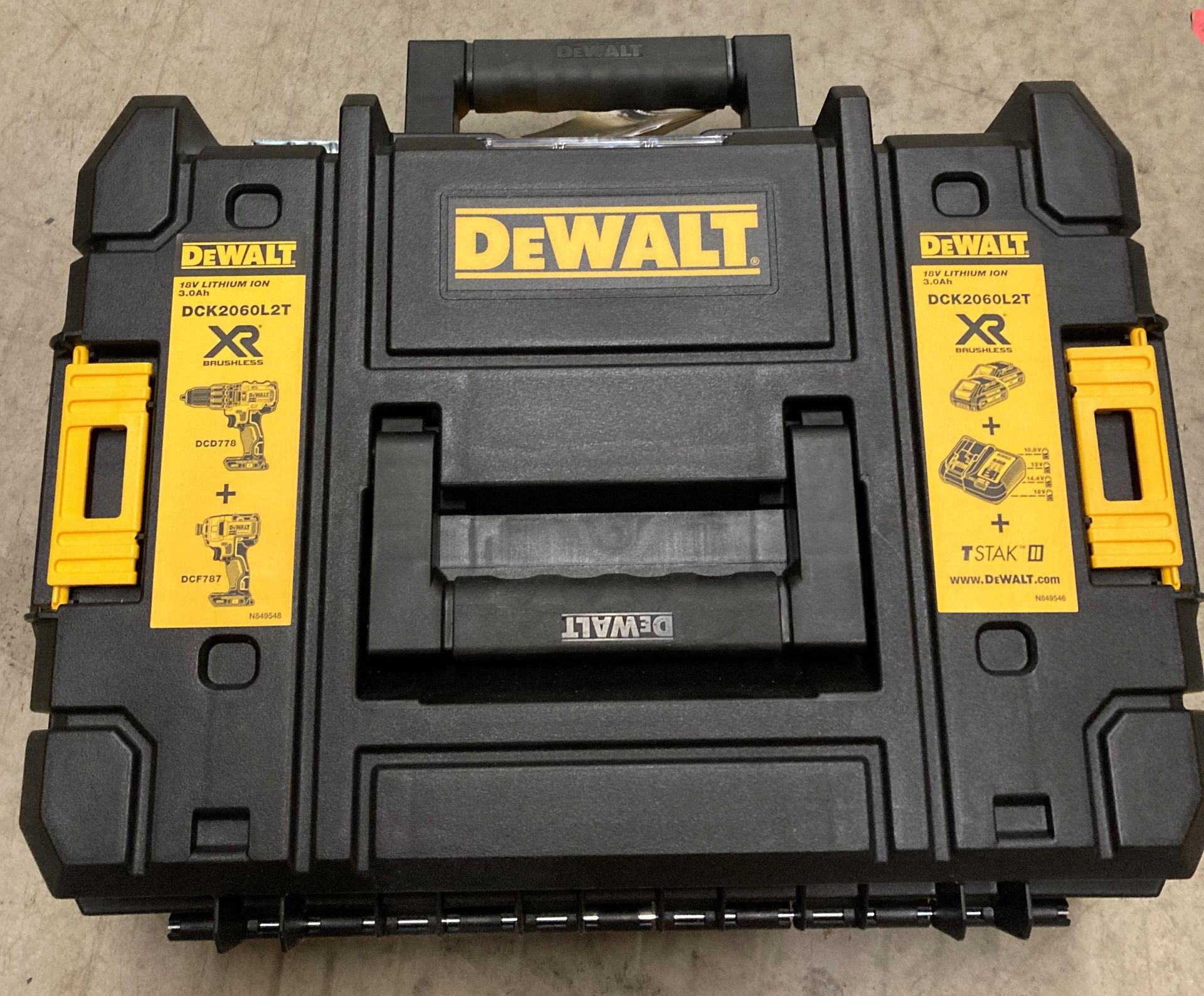 DeWalt 18v DCR 2060 L2t double-set including DCD 778 cordless hammer drill and a DCF 787 impact - Image 2 of 2