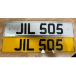 Cherised Registration Number JIL 505 complete with certificate and retention document to be