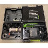 CEL multi-pro AC multi-tool (240v) in case with box of accessories and a Powerbase Excel 600w