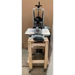 Axminster AT406DS 406mm drum sander (single phase) with original manual on mobile wooden frame with