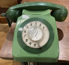 Vintage green dial telephone (saleroom location: MA7)